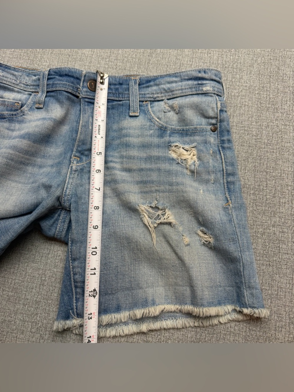 Anthropologie Pilcro & the Letterpress Distressed Denim Shorts Size 24 - Picture 12 of 12